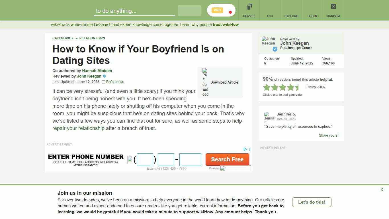 11 Simple Ways to Know if Your Boyfriend Is on Dating Sites
